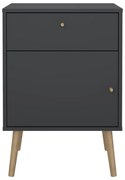 Antracytowa szafka nocna Bodo – Tvilum