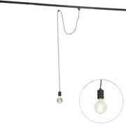 Lampa wisząca czarna do systemu szynowego 1-fazowego - Iconic Cavalux