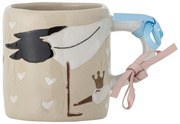 Beżowy ceramiczny kubek dla dzieci 225 ml Bambino – Bloomingville Mini
