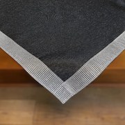 Serweta Glamour z cyrkoniami antracytowa kwadrat - 85x85 cm