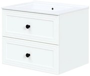 Biała szafka łazienkowa pod umywalkę M7-E54