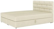 Beżowe łóżko kontynentalne z pojemnikiem 6 rozmiarów G0-S02