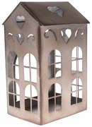 Metalowy świecznik Rustik House, 12,2 x 20,5 x10,6 cm
