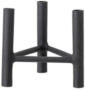 Czarny aluminiowy świecznik Bloomingville Deeb, wys. 20 cm