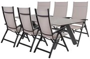 NOVA AVANTAGE mocca – zestaw ogrodowy aluminiowy 6+1