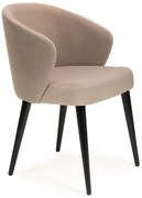 Beżowe tapicerowe krzesło E52125