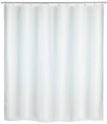 Zasłona prysznicowa z poliestru, wodoodporna kurtyna PALAIS + 12 pierścieni mocujących - 200 x 180 cm, WENKO