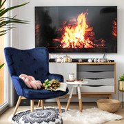 Fotel tapicerowany MOSS VELVET granatowy HOMLA