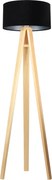 Lampa stojąca HOME 40 czarna/srebrna/sosna BPS KONCEPT