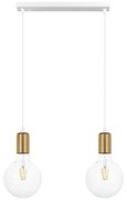 Żyrandol na lince MIROS 2xE27/60W/230V biały/złoty