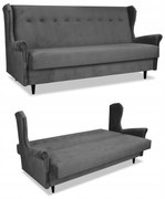 Wersalka sofa uszak kanapa rozkładana Ari grafit