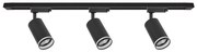 Oprawa punktowa w systemie szynowym PIPE 3xGU10/10W/230V czarna