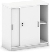 Szafka przesuwna MIRELLI, 800 x 400 x 800 mm, biały