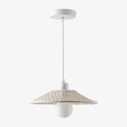 Lniana Lampa Sufitowa Massina Ø30 Cm - Sklum