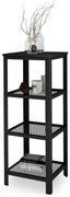 Czarny metalowy regał do salonu P7-G73