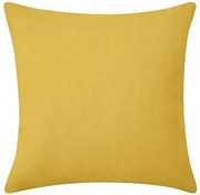 Poszewka dekoracyjna na poduszkę 40x40 miękka velvet musztardowa