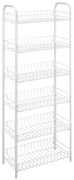 Biały metalowy regał do garażu 41x104 cm Monaco – Metaltex