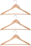Wieszaki drewniane na ubrania, 3 sztuki