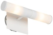 Nowoczesna lampa ścienna do łazienki biała IP44 2-punktowa - Bath