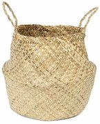 Compactor Kosz pleciony z trawy morskiej Belly, 45 x 36 cm, naturalny, L