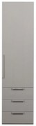 Szara szafa modułowa 55x210 cm Rens – WOOOD
