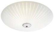 Biała lampa sufitowa ze szklanym kloszem ø 43 cm Cut – Markslöjd