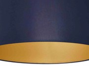 Lampa sufitowa BEN NAVY BLUE/GOLD 3xE27, czarna, złota, okrągła