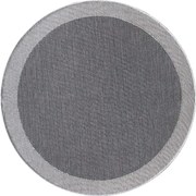 Dywan zewnętrzny Miovani szary 160 cm x 160 cm koło
