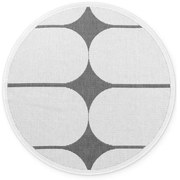 Czarno-biały okrągły dywan odpowiedni na zewnątrz ø 160 cm Duet Bowen – NORTHRUGS