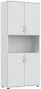 Biały regał biurowy z drzwiczkami Z8-A92