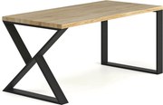 Drewniany stół w stylu industrialnym 150 x 70 H4-F97