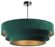 Lampa wisząca TRINITI 1xE27/60W/230V zielono-złota