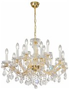 Kolarz 3149.88+4.3.KoT - Kryształowy żyrandol MARIA LOUISE 12xE14/40W/230V 24K z