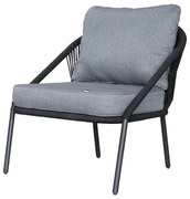 Czarny fotel ogrodowy Bonami Selection North