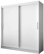 Biała minimalistyczna szafa przesuwna S8-P64