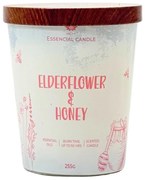 Świeca Arome w szkle z metalową pokrywką 255 g Elderflower & Honey