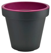 Szaro-fioletowa doniczka Gardenico Metro Twist, ø 29,5 cm
