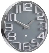 Future Time FT7010GY Numbers Designerski zegar ścienny, śr. 30 cm