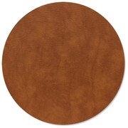 Mata stołowa ze skóry ekologicznej ø 30 cm Circle M Bull – LIND DNA
