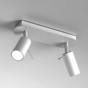 Lampa sufitowa PRESTON WHITE/CHROME 2x mini GU10, podwójny, kierunkowy, biały