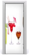 Naklejka na drzwi samoprzylepna Kolorowe koktajle
