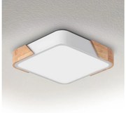 Brilagi - Lampa sufitowa LED PILANA LED/24W/230V dąb/biały 32x32 cm