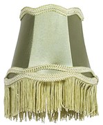 Abażur z tkaniny zielony 12 cm - Granny