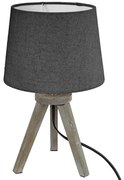 Lampa stołowa MINI GRIS, drewniane nóżki, 30 cm