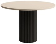 Okrągły stół NESTIL blat kaszmir, kolor podstawy do wyboru