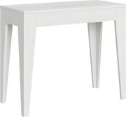 Konsola rozkładana 90x42/198 cm Isotta Small Frassino biała