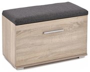 Szafka na buty LIMA 45x70 cm szara/dąb sonoma