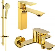 Mexen Alexa DQ40 zestaw wannowy, złoty - 71203DQ40-50