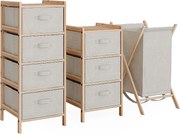 Zestaw mebli łazienkowych beżowy 34.5x36.5x86 bruno