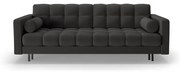 Ciemnoszara rozkładana sofa ze schowkiem 222 cm Bali – Cosmopolitan Design